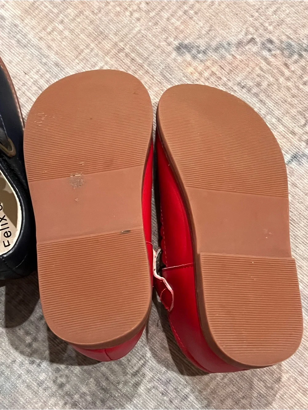 Red Leather Mary Jane Kids Shoes